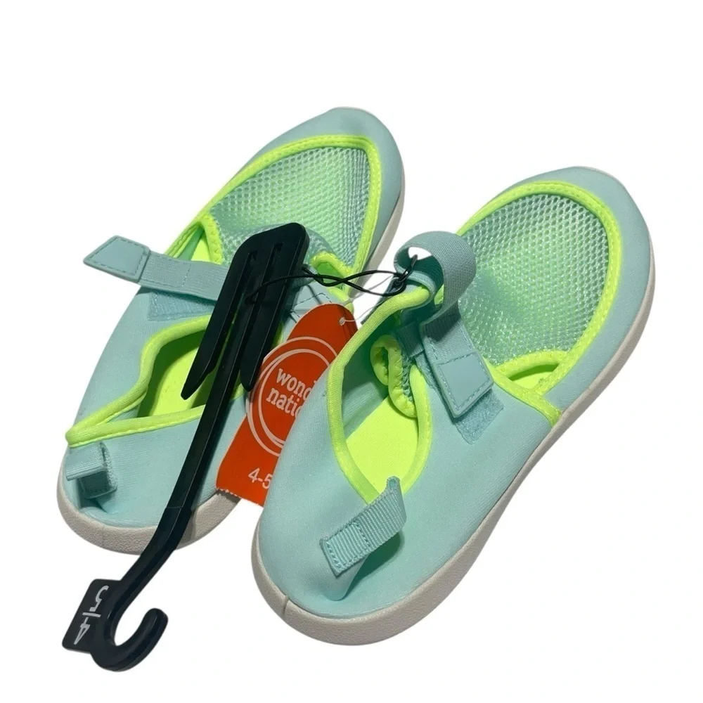 Wonder Nation Kids Water Shoes - Light Green and Neon Yellow - Picture 2 of 8